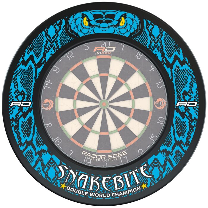 ЧЕРВОНИЙ ДРАКОН Чемпіон світу з дартсу Luke Humphries Окантовка для мішені для дартсу - Захисне кільце/настінний захист для мішені для дартсу, захист стіни на 360 виготовлений з піни високої щільності, міцний Peter Wright Snakebite