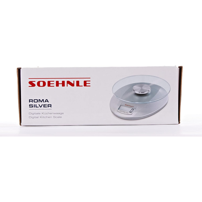 Кухонні ваги Soehnle Roma місткістю 5 кг та точністю зважування 1 г, цифрові кухонні ваги з практичною функцією додаткового зважув