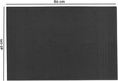 Набір ZOLLNER з 6 гостьових рушників розміром 40x60 см - сильно поглинаючі гостьові рушники чорного кольору - з практичною вішалко