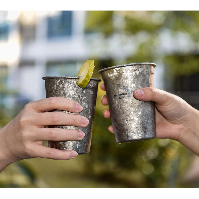 Мл титанова пивна кружка одношарова чашка кава чай кола чашка відкритий кемпінг подорожі легка чашка для води 12 унцій пікнік сад вечірка чашка фестиваль подарунок Ti3087D, 350