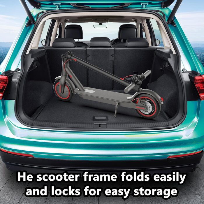 Електросамокат для дорослих, 8,5-дюймовий, світлодіодний дисплей, функція додатку, запас ходу 20-30 км, навантаження 120 кг, з три