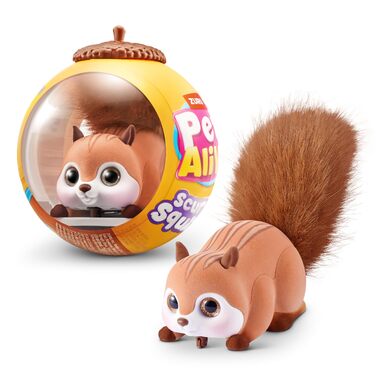 Інтерактивний робот-білка Scurry'n Squirrel (коричневий) від ZURU рухлива іграшка з реалістичними рухами та звуками, для дітей від 2 років