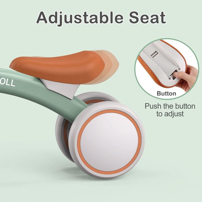 Дитячий беговел Umatoll від 1 року, іграшки для дітей 12-24 місяців, дитячий беговел з кошиком для хлопчиків та дівчаток, подарунк