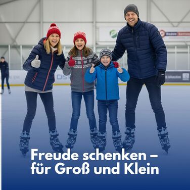 Найкращі спортивні ковзани для дітей, жінок та чоловіків Ковзани з регулюванням у 4 напрямках для дітей Ковзани Softboot - водонепроникні та теплоізолюючі з пряжкою Push-Lock, чорні/сині, розміри 30-33