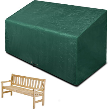 Місний чохол для садової лавки водонепроникний, 163 x 66 x63/89см захисний чохол для садової лавки проти ультрафіолетового вітру, чохол для садового дивана з шнурком, чохол на сидіння для садових меблів, 3-