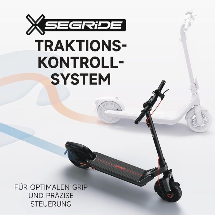 Електросамокат з допуском до експлуатації в Німеччині, запас ходу 55 км в еко-режимі, запас ходу 47 км в спортивному режимі, передня та задня підвіски, двигун потужністю 800 Вт, складається, 17,9 кг, 10-дюймові шини, IPX5, 3 Pro D