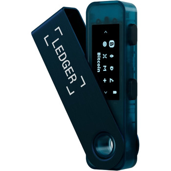 Апаратний гаманець Ledger Nano S Plus для захисту криптовалют, NFT і токенів (Sapphire Blue)