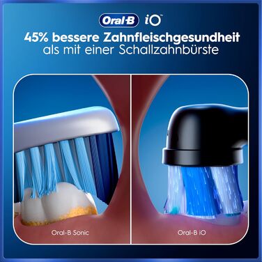Зубна щітка Oral-B iO Series 5 подвійний набір. Електрична зубна щітка з 2 насадками та дорожнім футляром. 5 режимів чищення для догляду за зубами. Розроблено Braun, колір чорний матовий/білий спокійний. Новий комплект 2 щітки 2 головки.