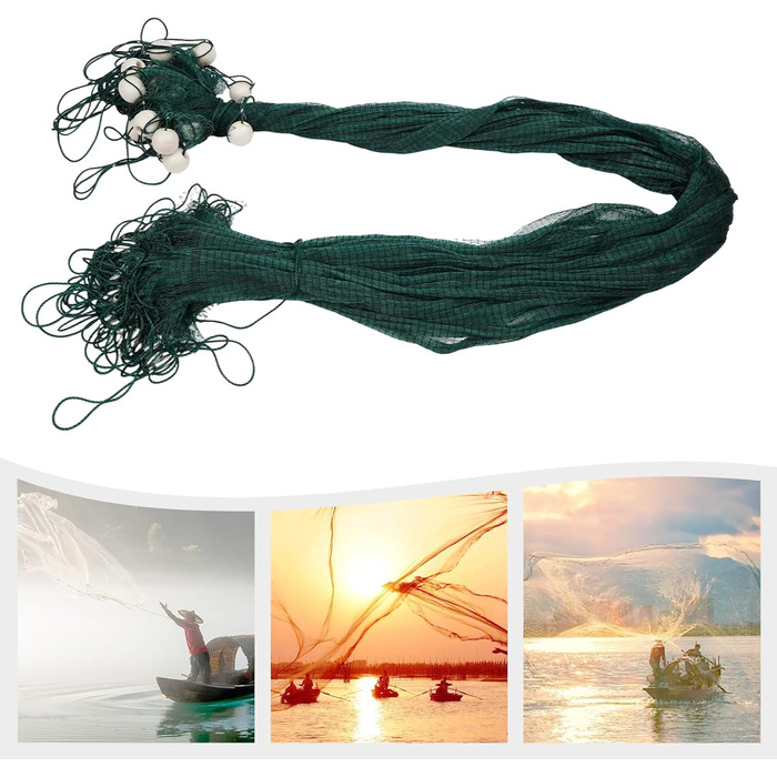 Рибальська сітка-невід 3x20 м з поплавцем та вантажами, тралова сітка з дрібними ячейками 1,5 см для лову риби-мальків, тканина з поліетилену ручного в&39язання, сачок для лову теляти на річку, озеро та пляж.