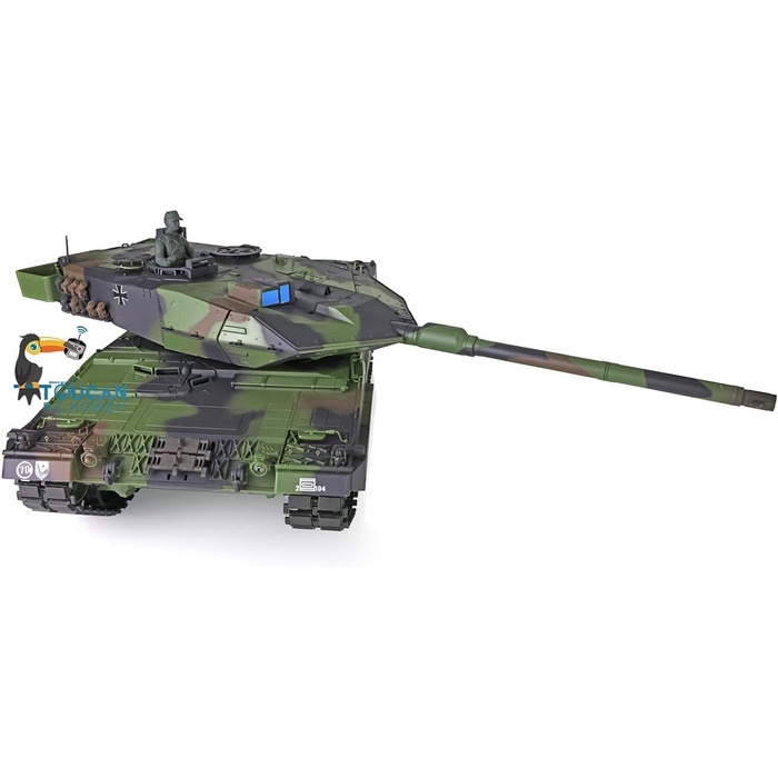 Радіокерований танк Leopard 2A6 RC 1/16, 2.4 GHz, з функцією стрільби (6 мм)