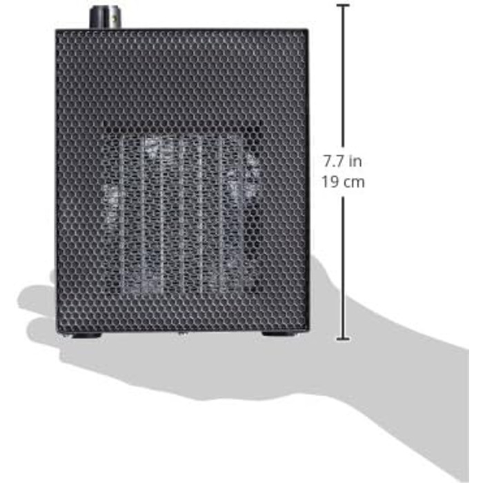Портативний вентилятор-обігрівач Термостат Автоматичне вимкнення Антрацит, 2000 Classic