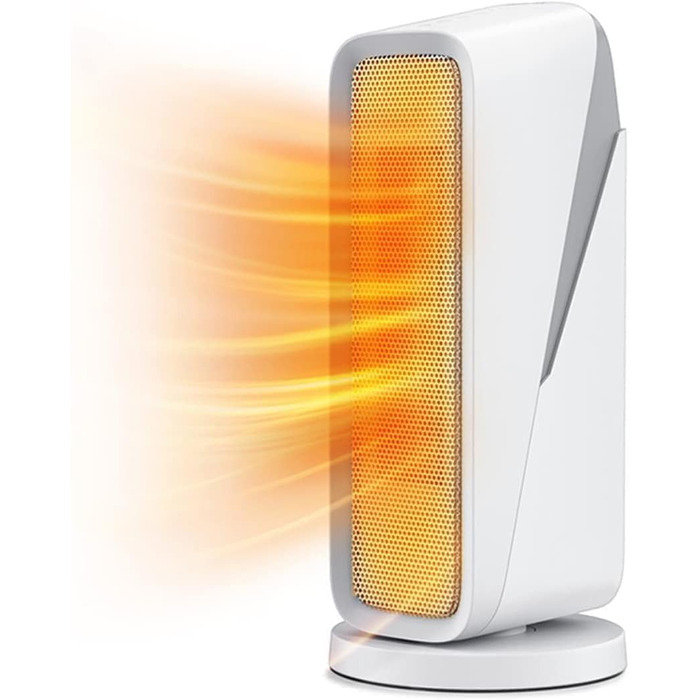 Тепловентилятор Zedelmaier, електричні обігрівачі для спалень та офісів, енергозберігаючі, широкий кут 80, миттєвий керамічний нагрів, 3 режими нагріву