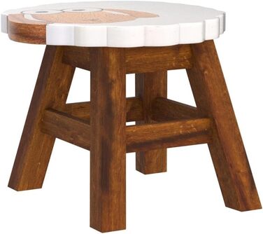 Дитячий стілець FairEntry, табурет, дитячий стілець з масиву дерева з мотивом овець, висота сидіння 25 см для нашої дитячої групи