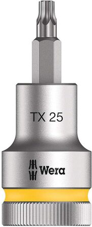 Набір біт Wera 05003997001 C 3, TORX HF Zyklop Bitnuss-Satz, Torx, з фіксатором, привід 1/2, 6 предметів
