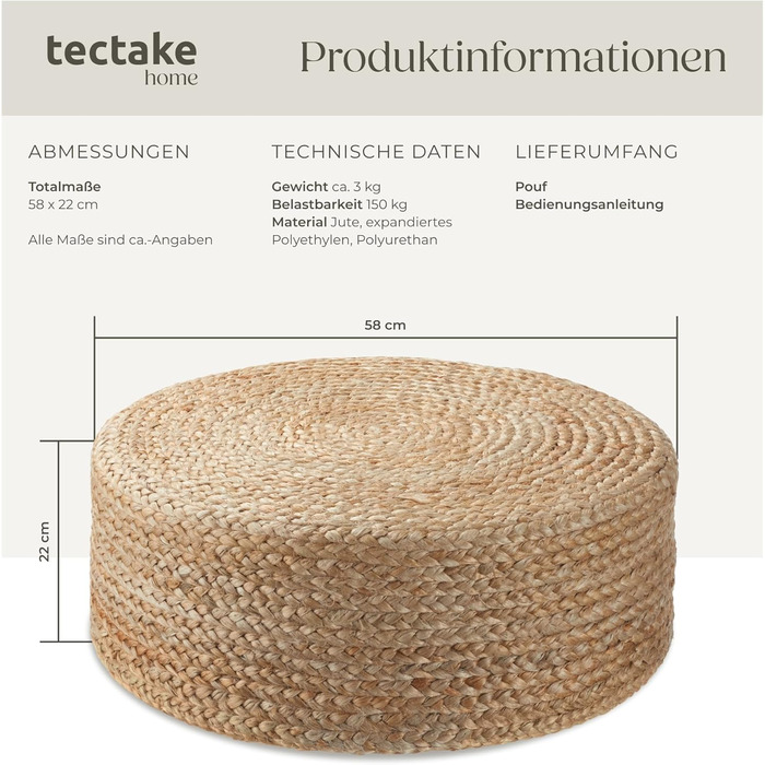 Пуф ручної роботи з джуту в стилі бохо, круглий табурет, меблі для декору кімнати, подушка на підлогу, подушка на сидіння на підлогу, пуф-табурет, м&39який табурет, крісло-мішок, табурет для сидіння, подушка на сидіння на підлогу - Ellipse