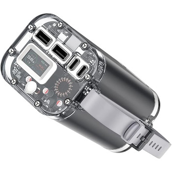 Міцний і водонепроникний портативний зарядний пристрій, 40000mAh 100W Dual USB-C Power Bank для ноутбука з супер швидкою зарядкою.