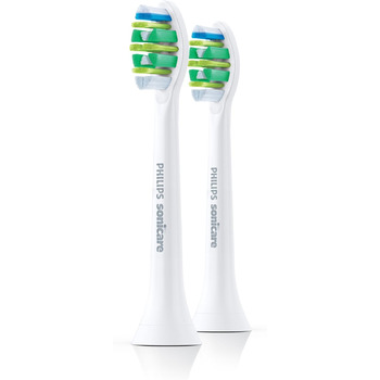 Оригінальні щітки Philips Sonicare InterCare HX9002/07 Clean InterDental Spaces & Gum Line підходить для будь-якої зубної щітки Sonicare із системою кріплення 2 упаковки, стандартні, білі стандартні 2 упаковки