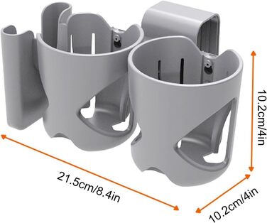 Підстаканник для коляски, напій для телефону в автокріслі, знімний тримач для пляшок, міцний органайзер для напоїв для чашки, ручка, олівець, телефони, ідеально підходить для колясок і автомобільних сидінь, 21,5x10,2x10,2 см