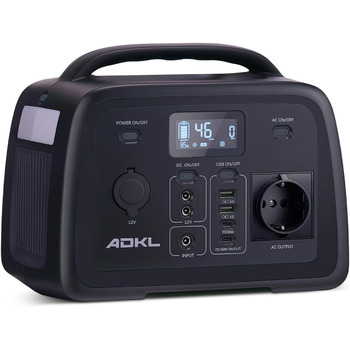 Портативний зовнішній акумулятор постійного струму, акумулятор 320 Втгод для кількох пристроїв, акумулятор LiFePO4, сонячний генератор потужністю 300 Вт з виходом змінного струму/розрядки 300 Вт та USB-C 60 Вт, для кемпінгу, активного відпочинку, подороже