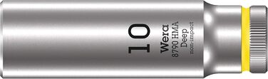 Набір головок Wera 05004525001 Deep, 1/4 привід, 9 предметів