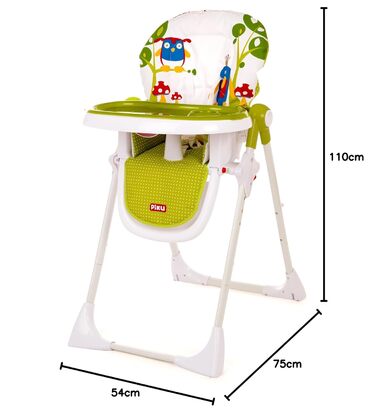 Дитячий стільчик для годування з регульованою стільницею