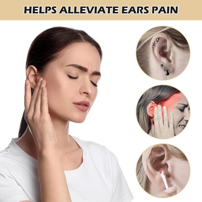 Подушка для пірсингу з отвором, подушка для пірсингу вуха у формі пончика 35 * 32 * 15 см, пончик для тих, хто спить на боці, подушка для пірсингу, збільшена висота наповнення для полегшення болю в вухах для дітей та дорослих