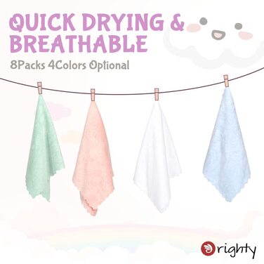 Зручні серветки для відрижки, Надзвичайно м'який та поглинаючий кораловий фліс, Ніжні та великі серветки для відрижки для чутливої