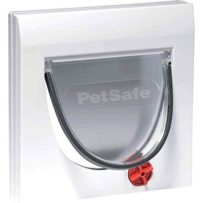Ручні котячі дверцята PetSafe Staywell Classic з 4 варіантами блокування, включаючи тунель, для домашніх тварин вагою до 7 кг, білі, (1 упаковка)