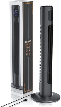 Баштовий вентилятор з дистанційним керуванням 96 см - Переможець 2024 року - Мобільний вентилятор тихий - вентилятор на п'єдесталі