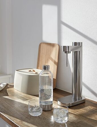 Пляшка Stelton Brus Soda Maker Сталь - ПЕТ пляшки для виробника газованої води - пляшка для води, 1,15 літра