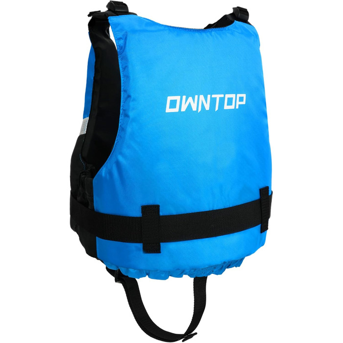 Плавальний жилет Owntop для підлітків та дітей, легкий унісекс-плавець, регульований плавучий жилет зі зручним ремінцем у промежині для каякінгу, риболовлі, тренувань з плавання та всіх водних видів спорту. Синій, дитячий, розмір XXS (30-40 кг, 70-80 см)