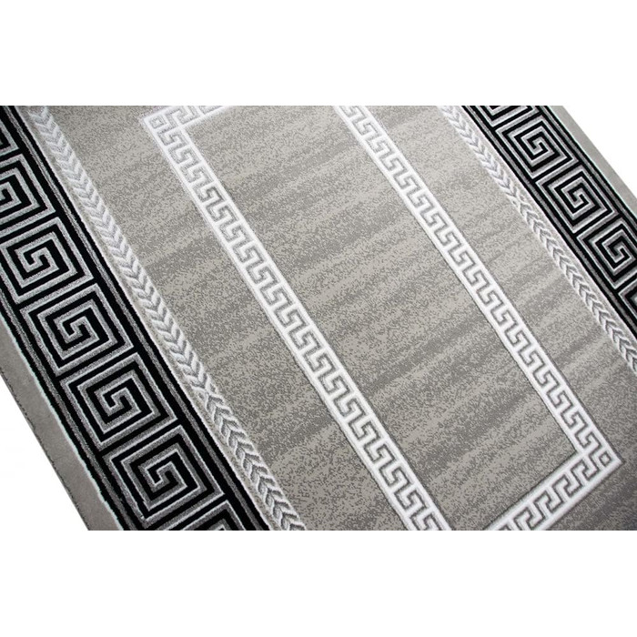 Дизайнерський килим versage візерунок сірий чорний розмір 200 x 290 см