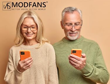 Окуляри для читання MODFANS Чоловіки,Хороші окуляри,Висока якість,Зручний супер посібник для читання,Окуляри для читання Чоловіки та жінки (3.00, Color346)