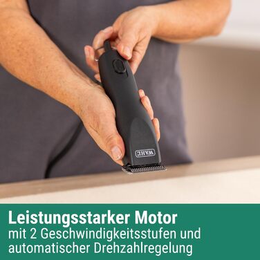 Машинка для стрижки собак Wahl Moser Max 50 з насадкою-гребінцем Agrarzone Edition - Потужна машинка для стрижки собак і котів для скуйовдженого хутра та довгого волосся - Тиха Max 50 з 2 рівнями потужності