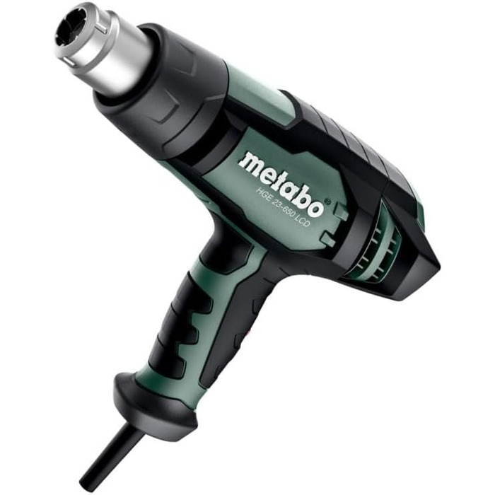 Повітродувка гарячого повітря Metabo HGE 23-650 LCD (603065500) metaBOX 145, об'єм повітря 150 / 500 л/хв, кількість ступенів об'є