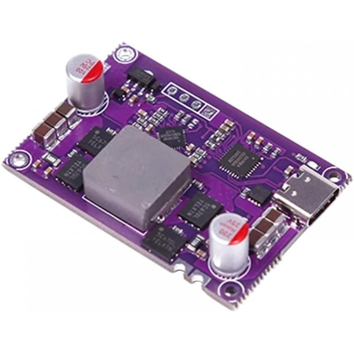 Модуль швидкої зарядки PD, високопродуктивний двосторонній модуль швидкої зарядки PD потужністю 120 Вт, двосторонній понижувальний підсилювач для зарядного пристрою для літієвих акумуляторів 4s 12V-16.8V