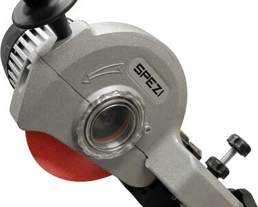 Пристрій для заточування ланцюгів HydroSharp 300 AutoClamp від Sgenspezi напівавтоматичний, 300 Вт, з гідравлічною системою затиску, LED підсвіткою та 3 шліфувальними кругами для професіоналів та домашніх майстрів