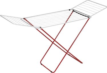 Сушарка для білизни MSV 18M зі сталевих крил, біла, 180x50x108 см містка, складана та довговічна, для дому та вулиці