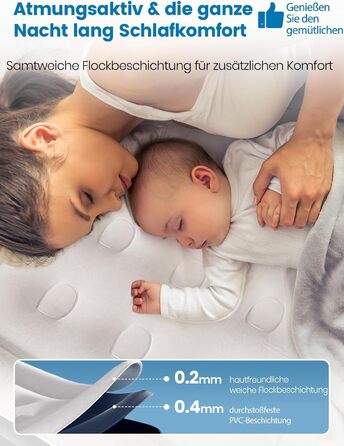 Самонадувальний надувний матрац, надувне ліжко для 1 особи, герметичне самонадувальне надувне ліжко з вбудованим насосом за 2 хвилини, надувний матрац для дому та гостьового ліжка 190x99x46 см, одномісний