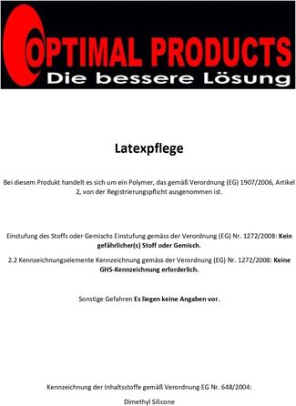 Краще рішення Засіб для догляду за латексом 1 л 1 л Latexcleaner