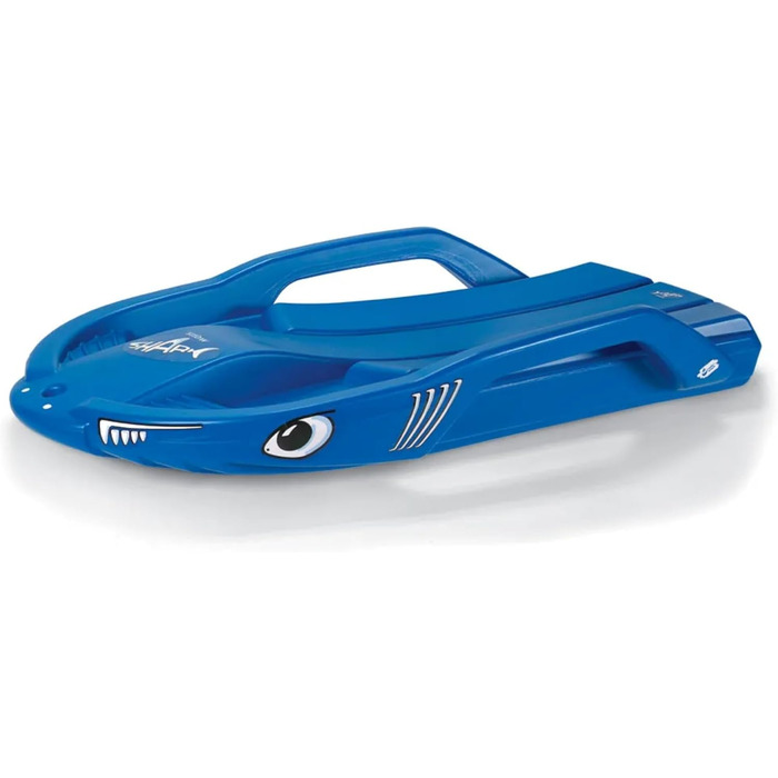 Дитячі санки rollySnow Shark (від 3 років, ергономічне сидіння, карвінг-боб, зі шнурком) Blue Shark, 200702 -