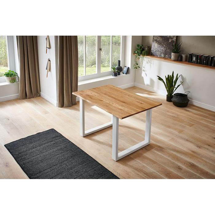 Стільниця SAM 180x90 см Сіетл, масив дуба, стильна плита з натуральним краєм, унікальний виріб з дикого дуба 180 x 90 см дикий дуб 26 мм