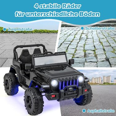 Дитячий електромобіль DREAMADE 12V, дитячий автомобіль з пультом дистанційного керування 2.4G та фарами і музикою, дитячий транспо