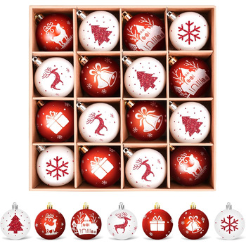 Набір із 16 різдвяних кульок Amteker