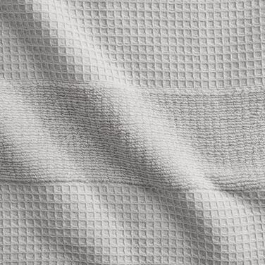 Набір вафельних рушників Aire & Raine з 100 бавовни, 6 предметів світлі вафельні рушники для ванних кімнат, двосторонні до м'якої