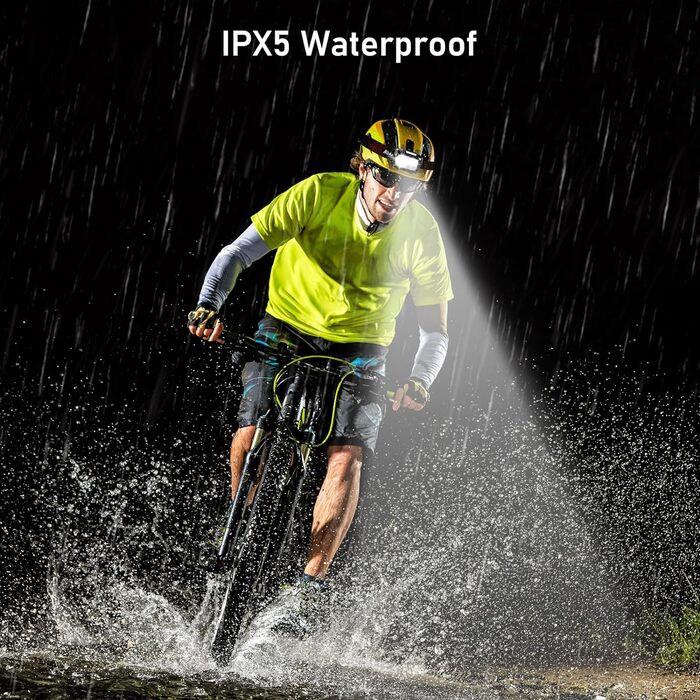 Світлодіодний налобний ліхтар Blukar акумуляторний, 2000 люмен супер яскравий налобний ліхтар Stepless Dimmable з 8 режимами, датч