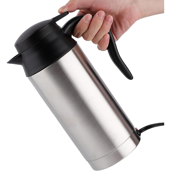 Автомобільний електричний чайник з підігрівом сталева пляшка кружка 12В 750мл з нержавіючої сталі