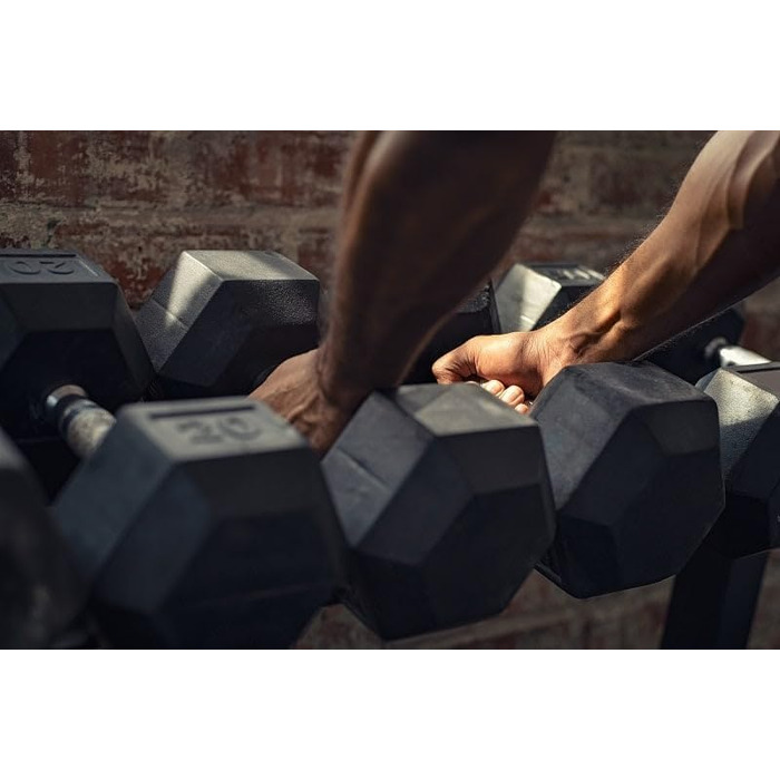Гантелі Fitvids Rubberized Hex 5 LB (2×2,27 кг)