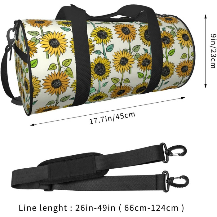 Дорожня сумка-циліндр з квітковим візерунком, спортивна сумка для чоловіків та жінок, сумка-мішок, спортивна сумка