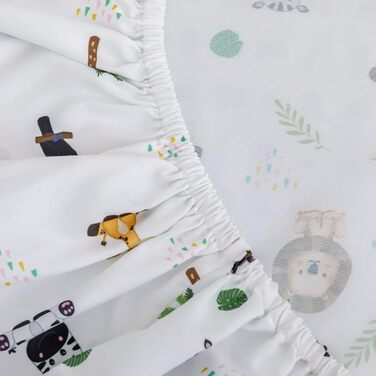 Комплект постільної білизни для дитячого ліжечка з тваринами Сафарі для хлопчиків і дівчаток, комплект постільної білизни для дитя